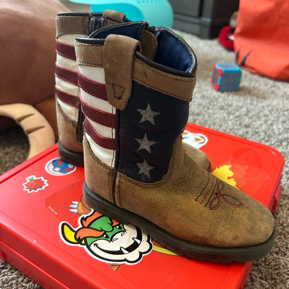 Patriotic Toddler Cody James Cowboy Boots